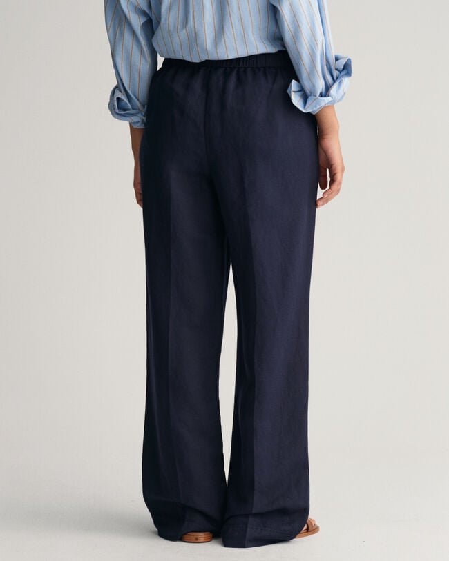 Relaxed Fit Leinenmix Pull-On Hose