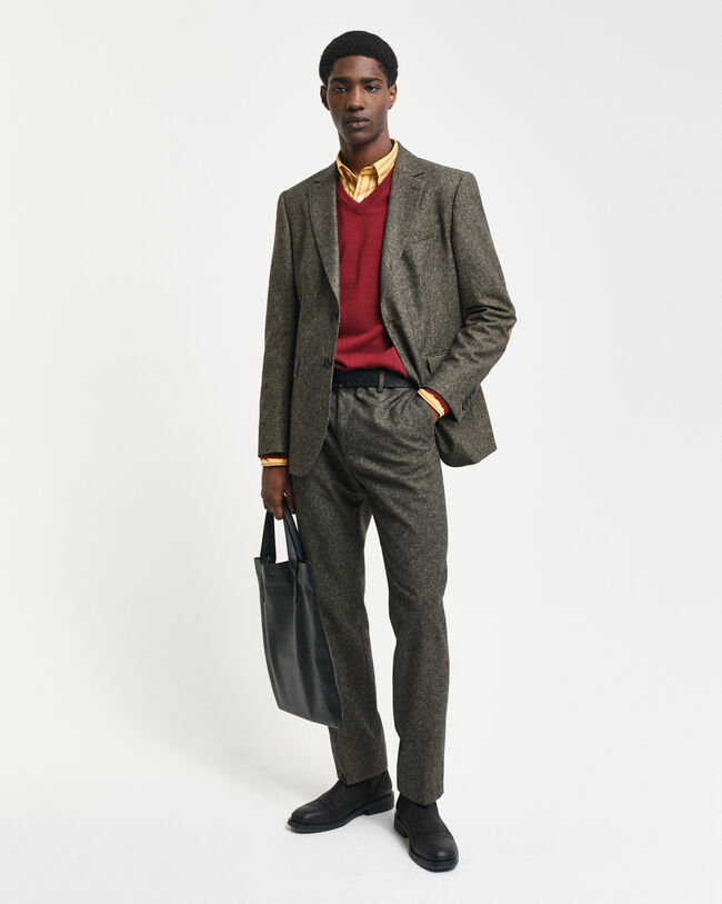 Superfine Lambswool V-Neck Pullover