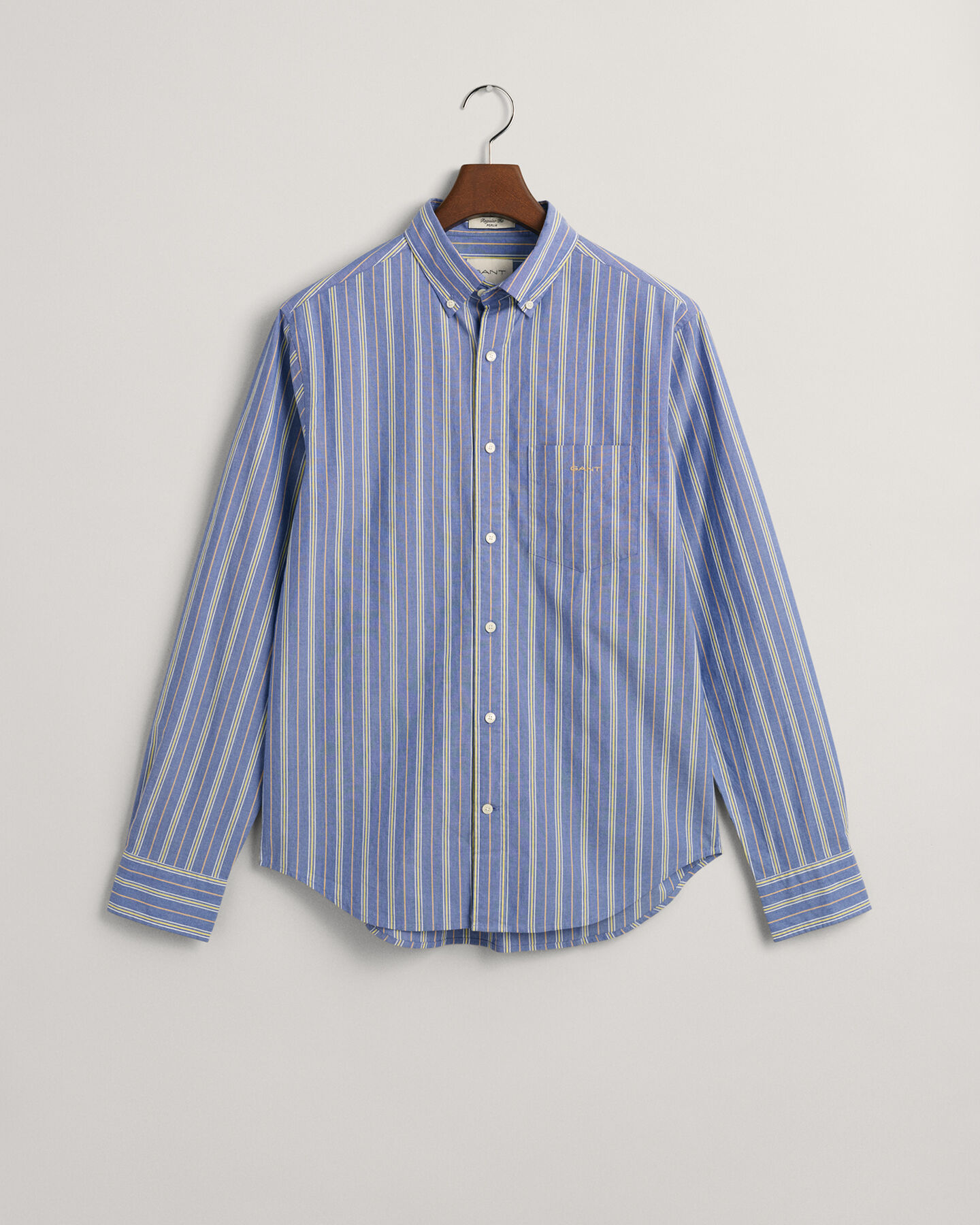 Regular Fit Popeline Hemd mit Streifen