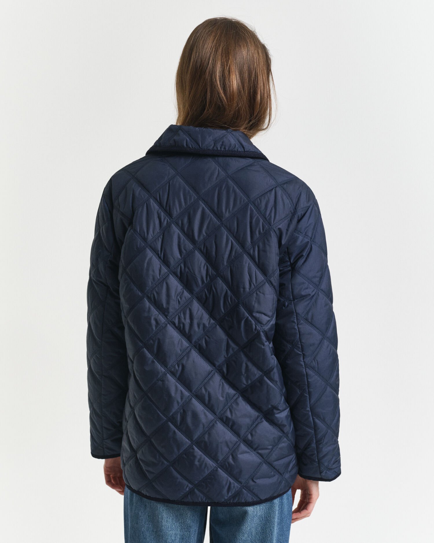 Steppjacke mit Cordbesatz