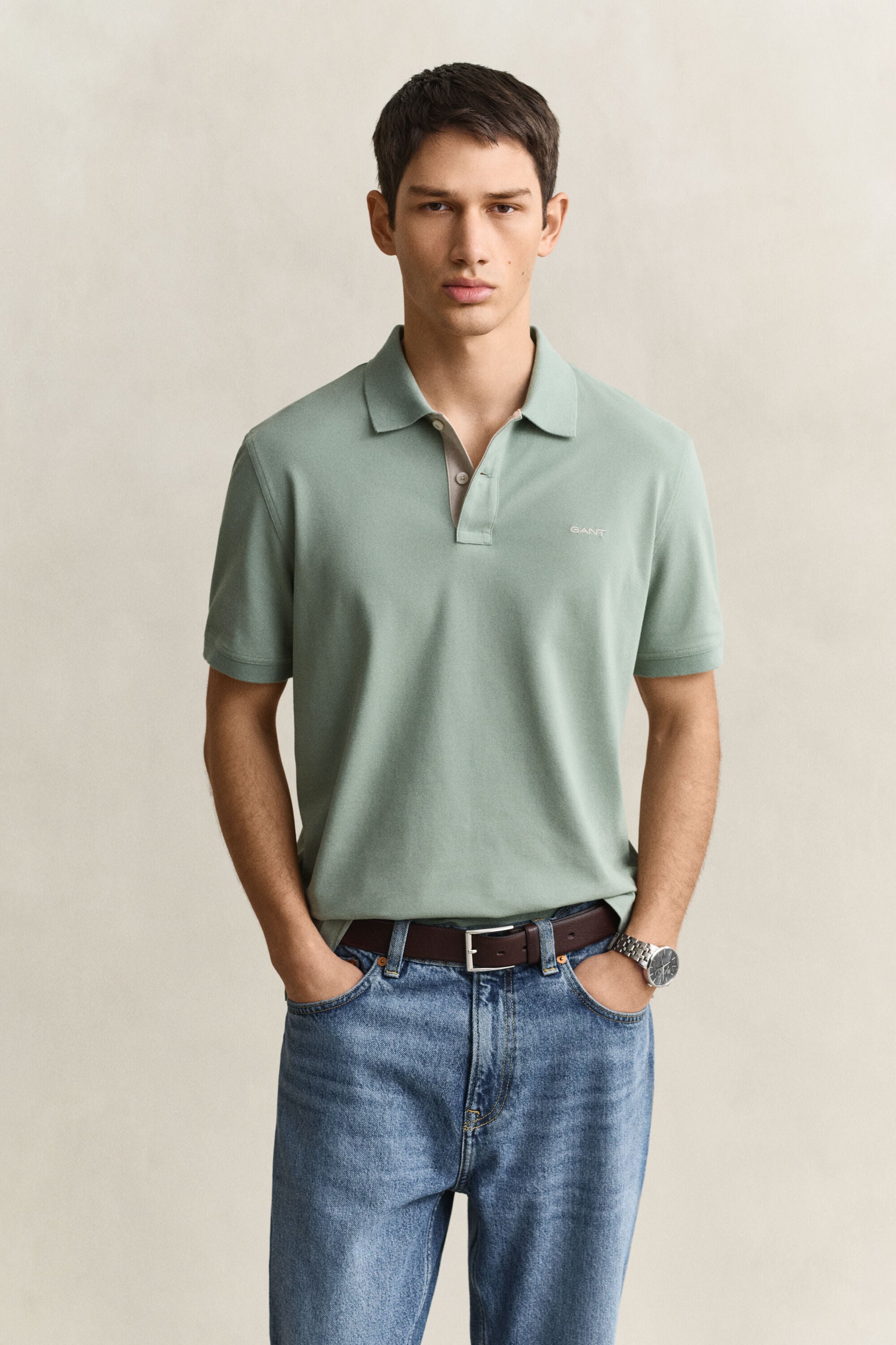 Kontrast Piqué Poloshirt