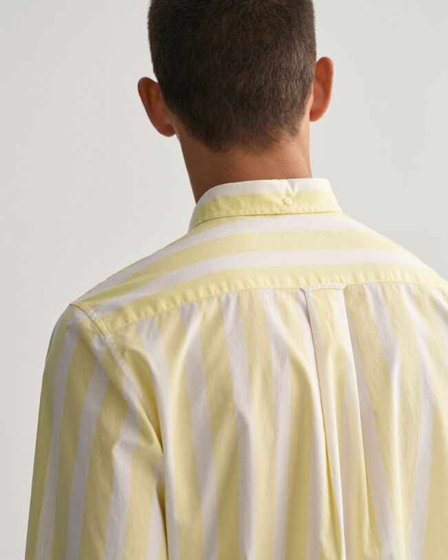 Regular Fit Broadcloth Hemd mit breiten Streifen