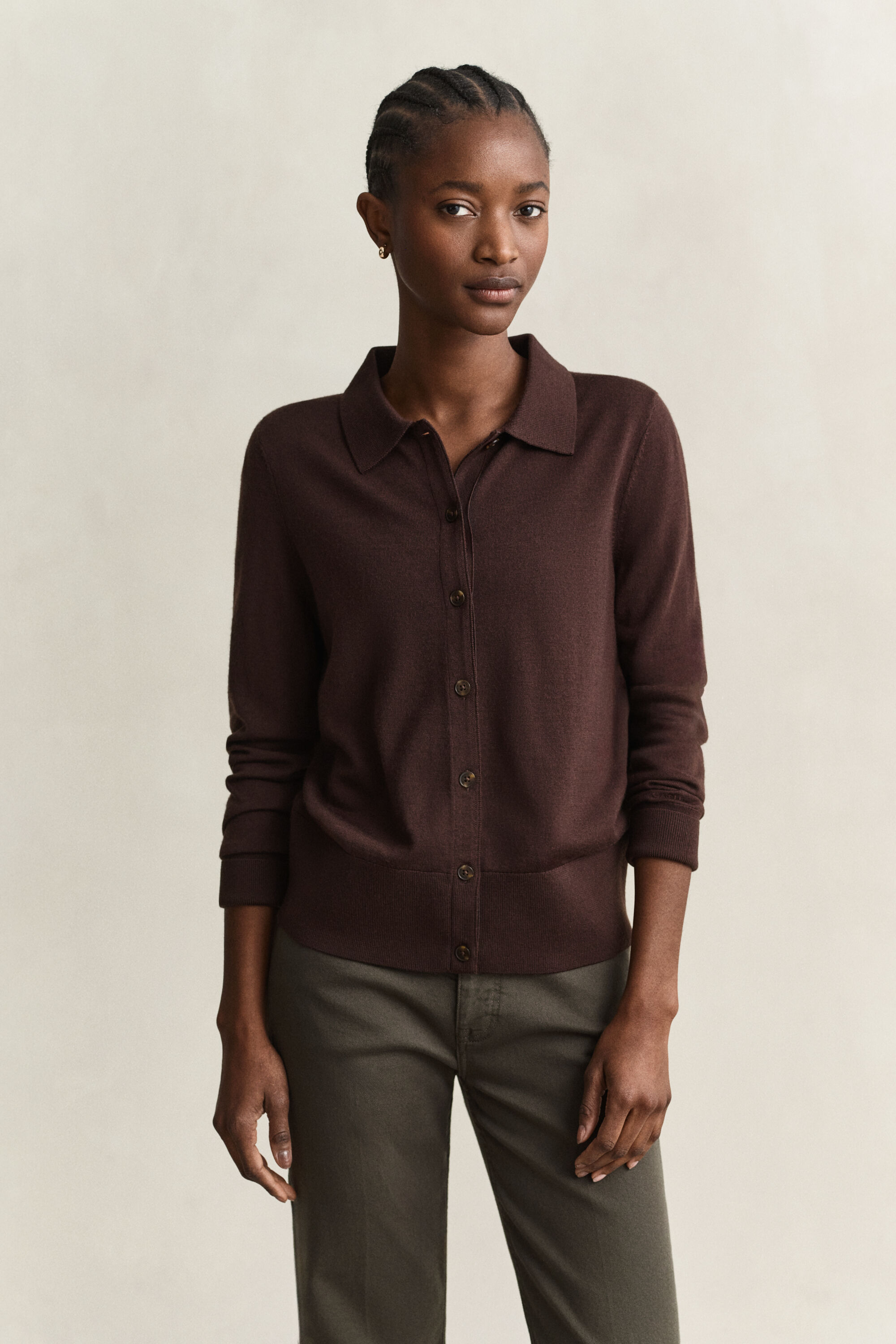 Cardigan in lana merino extra fine