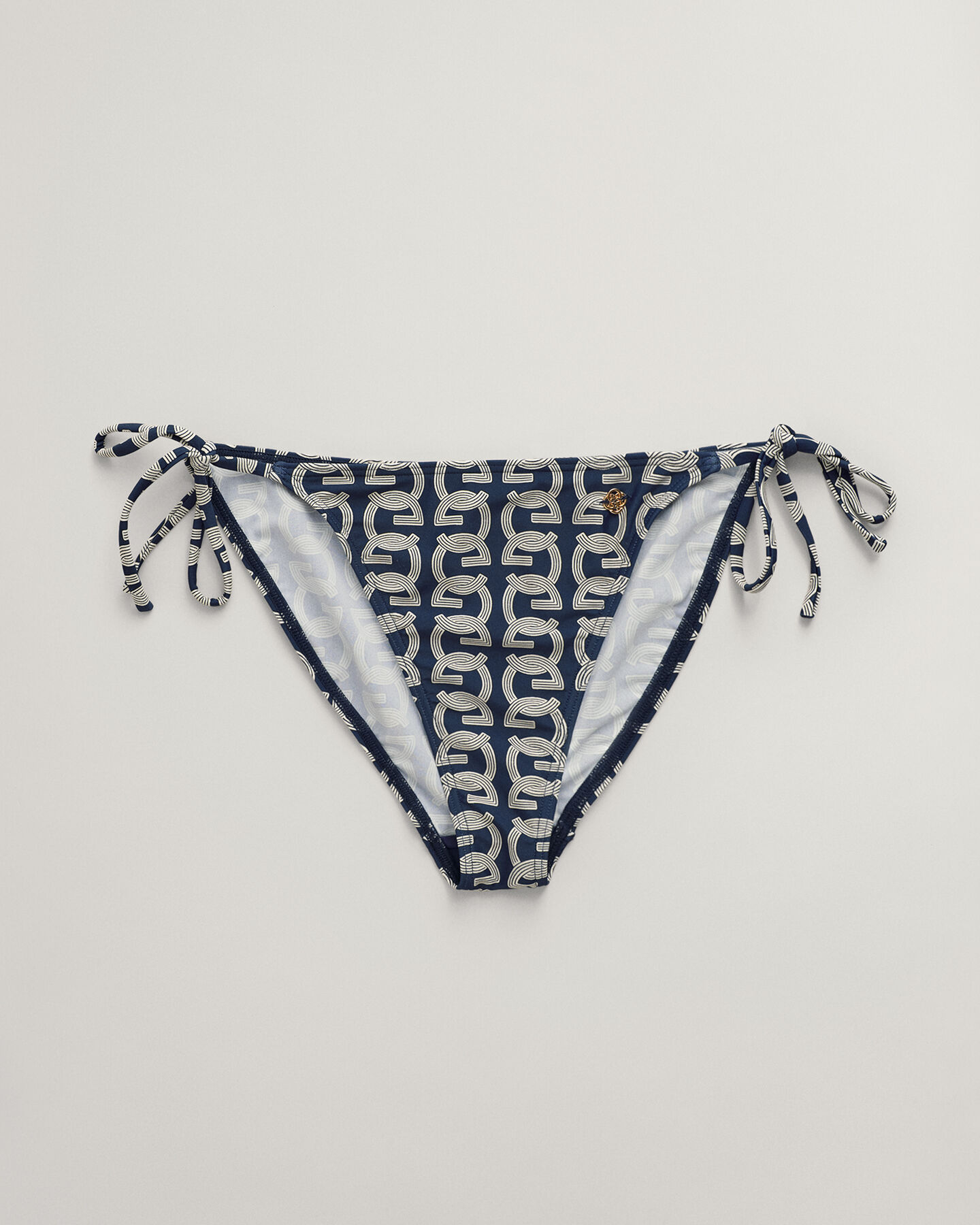G Patterned Bikinihose mit Bindebändern