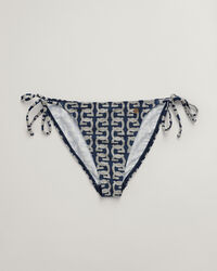 G Patterned Bikinihose mit Bindebändern