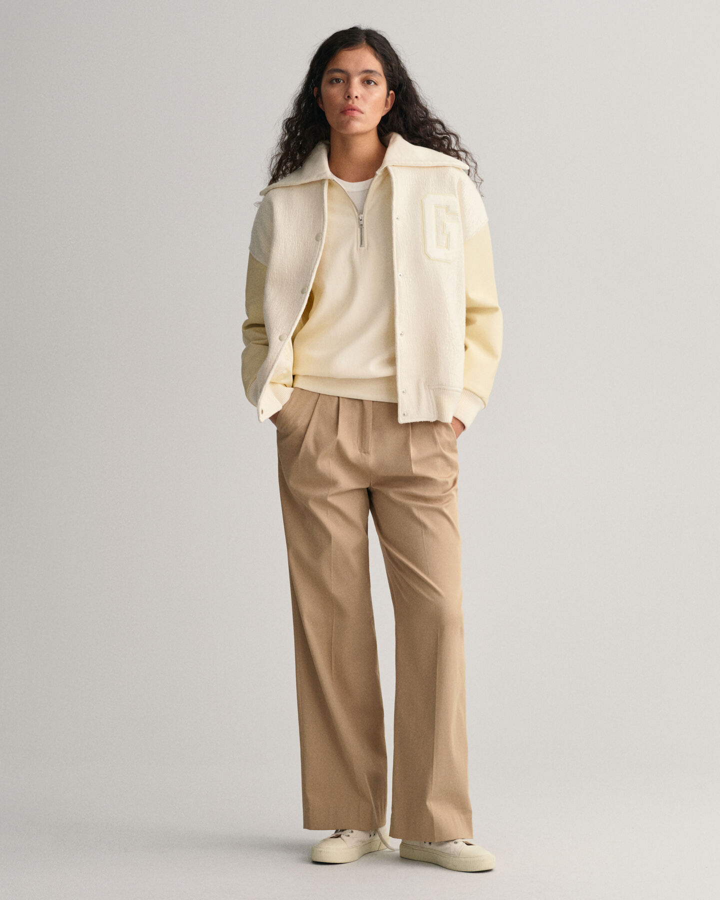 Sportswear Sweatshirt mit Rei&szlig;verschlusskragen