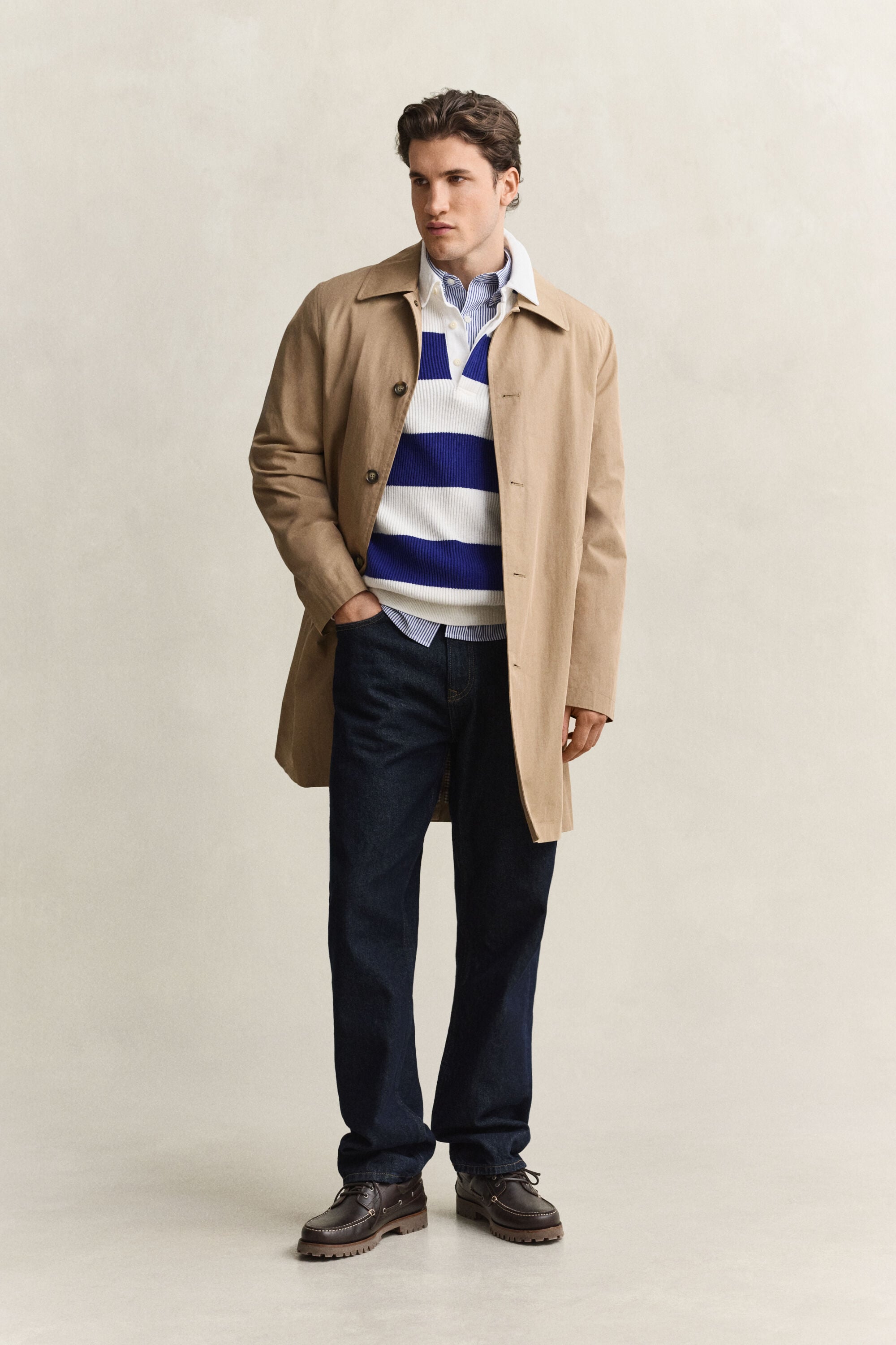 Striped Cotton Merino Rugger