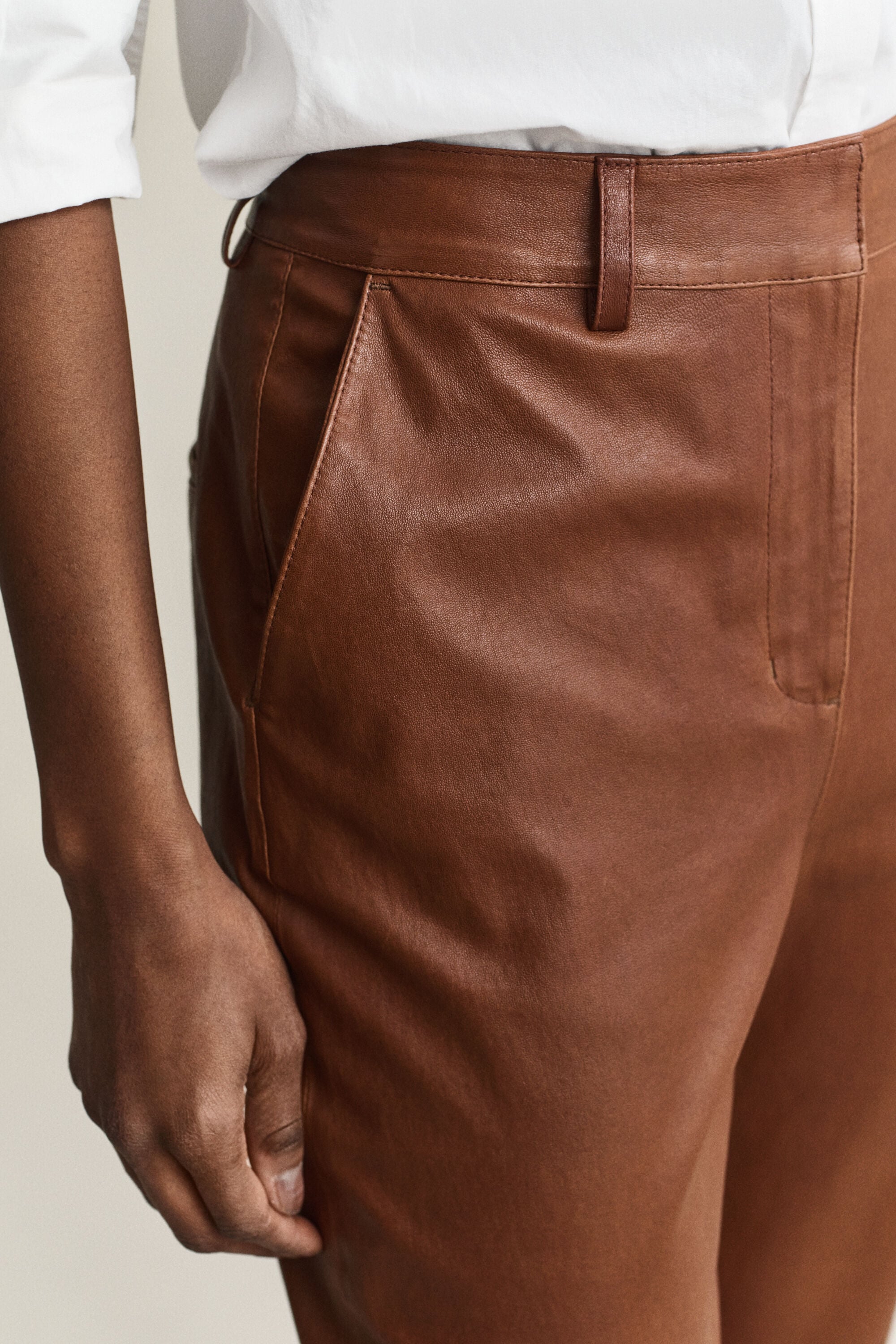 Ausgestellte Lederhose