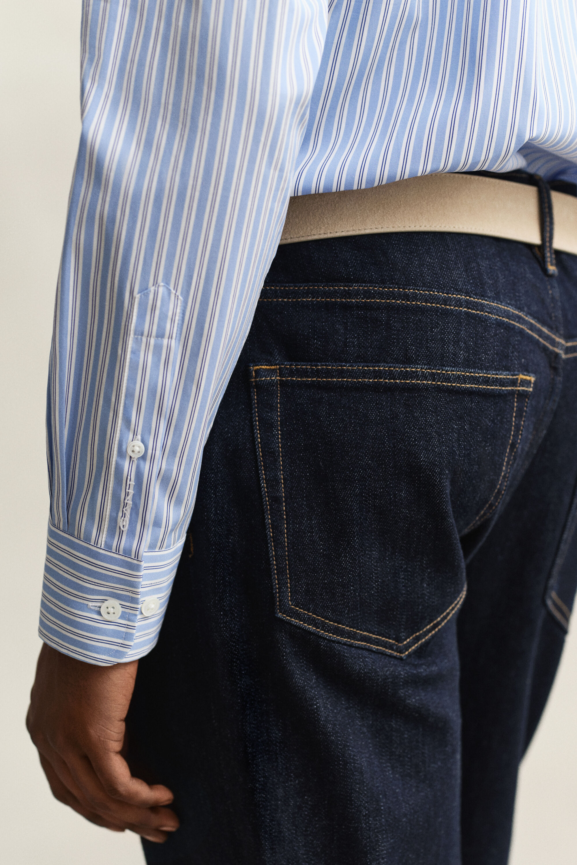 Anzughemd aus Popeline