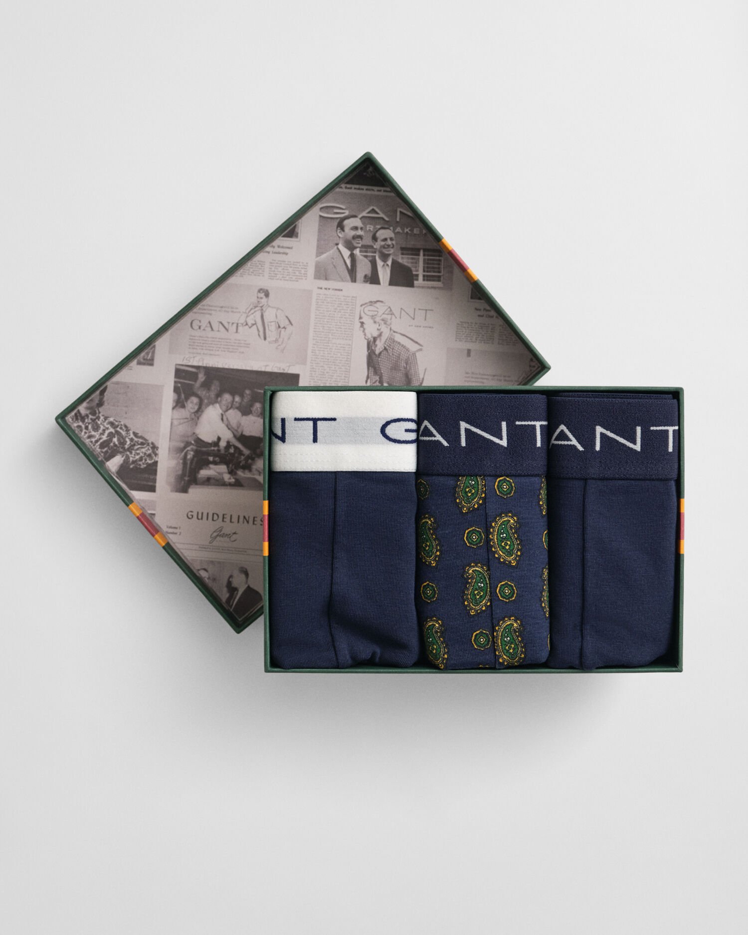 3-Pack Paisley Print Trunks Gift Box