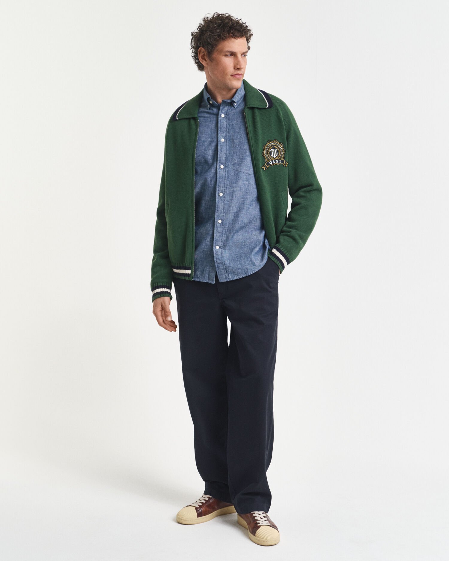 Regular Fit Indigo Chambray Shirt