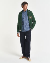 Regular Fit Indigo Chambray Hemd