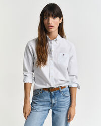 Regular Fit Classic Oxford-Bluse mit Streifen