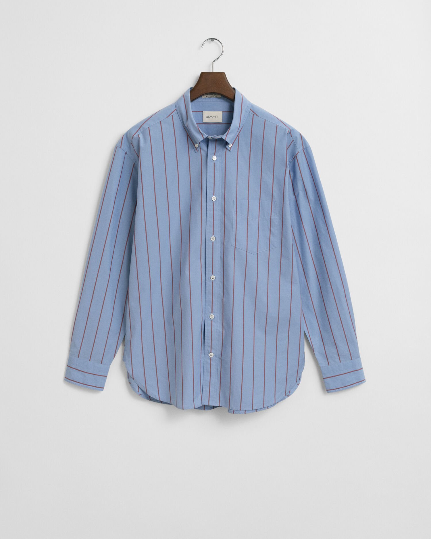 Chemise coupe décontractée à rayures Heritage Poplin