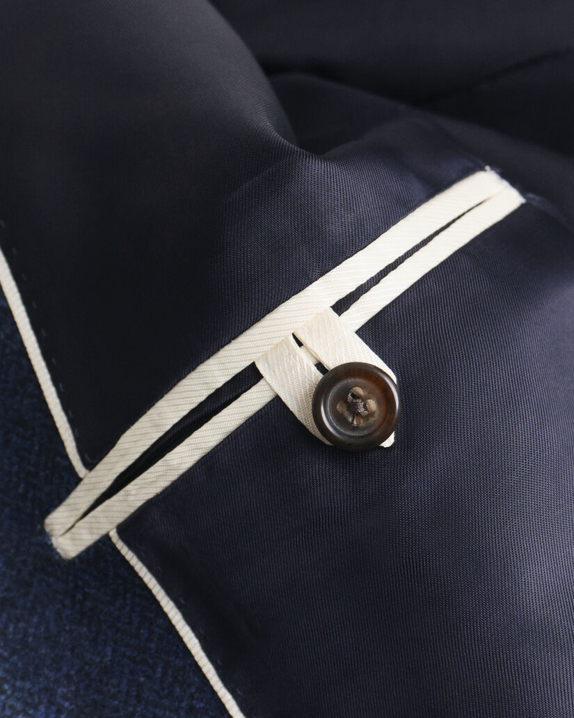 Slim Fit Herringbone Flanell Anzugsakko