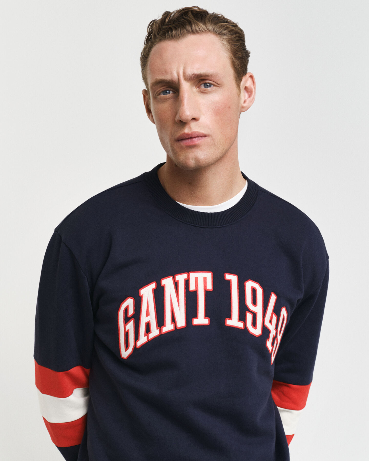 Color Blocked Rundhals-Sweatshirt