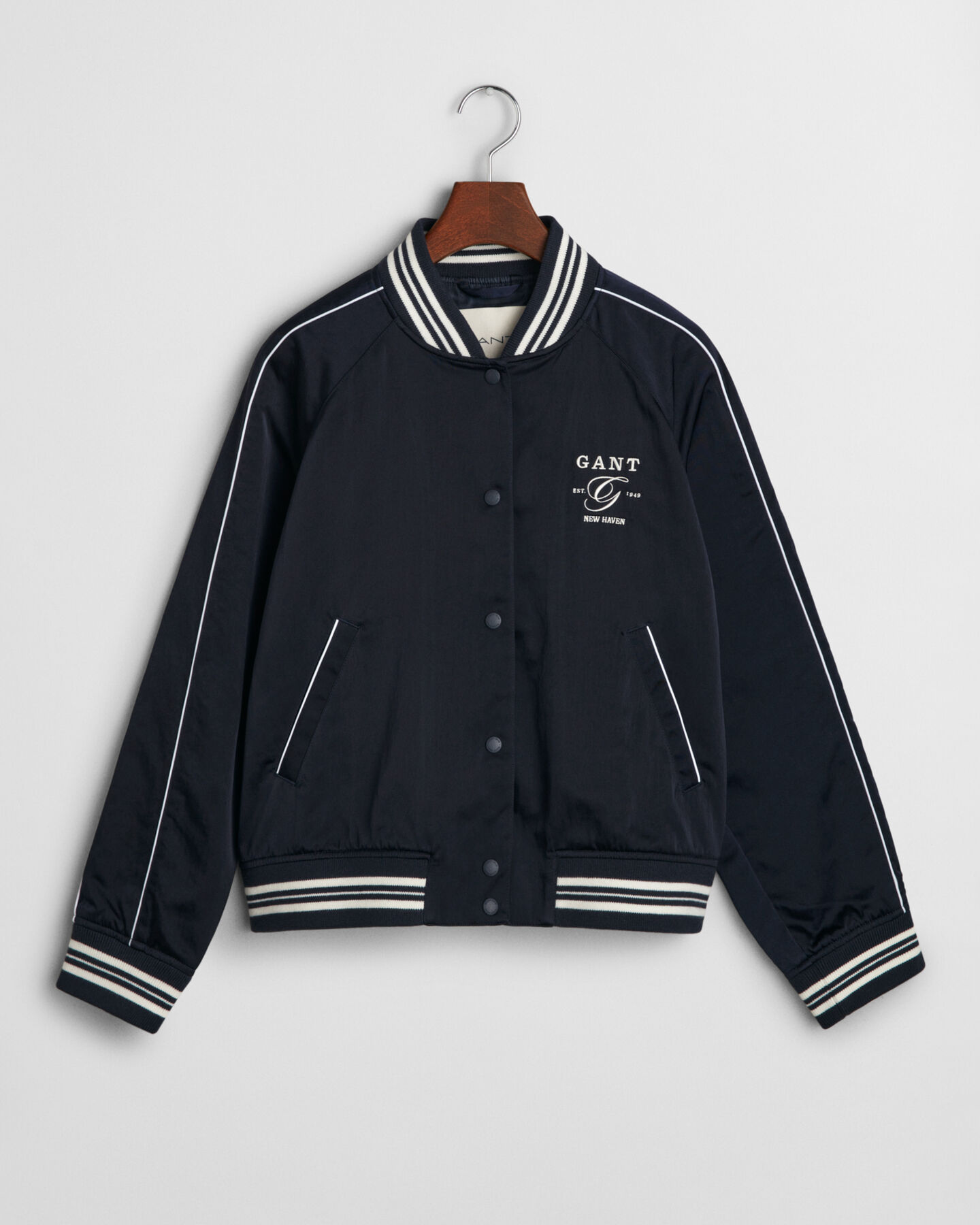 Varsity Jacke aus Satin