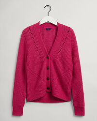 Mohair Detail Strickjacke