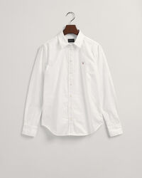 Stretch Oxford-Bluse