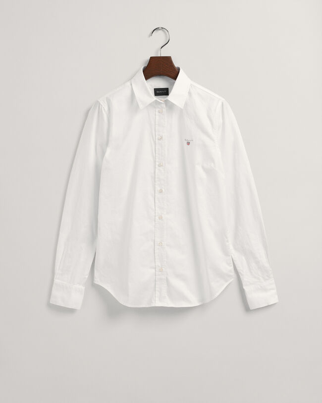 Stretch Oxford-Bluse