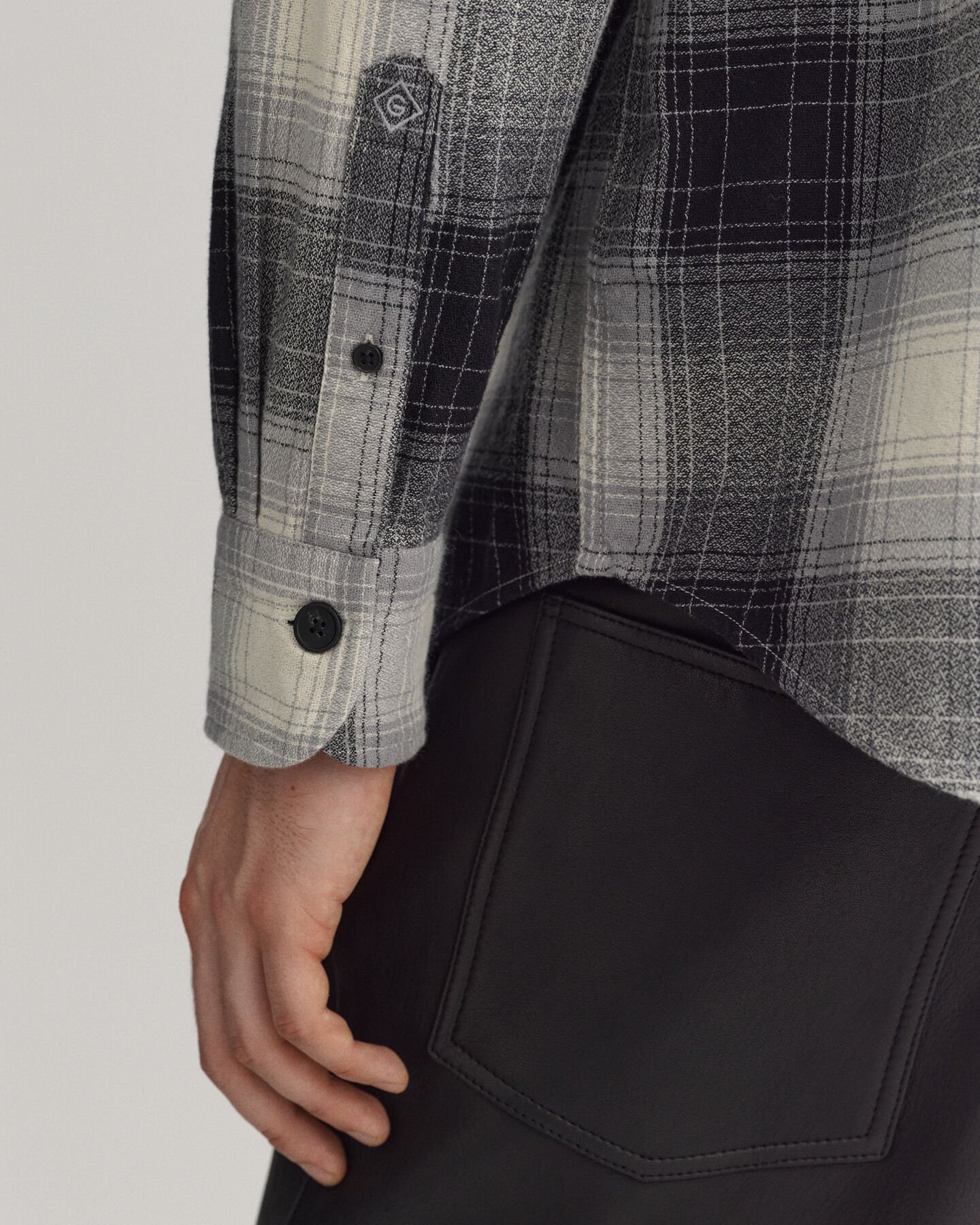 Relaxed Fit Shadow Hemd mit Karomuster