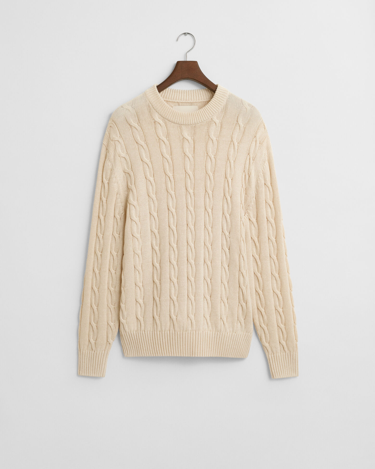 Zopfstrick Rundhalspullover