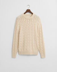 Zopfstrick Rundhalspullover