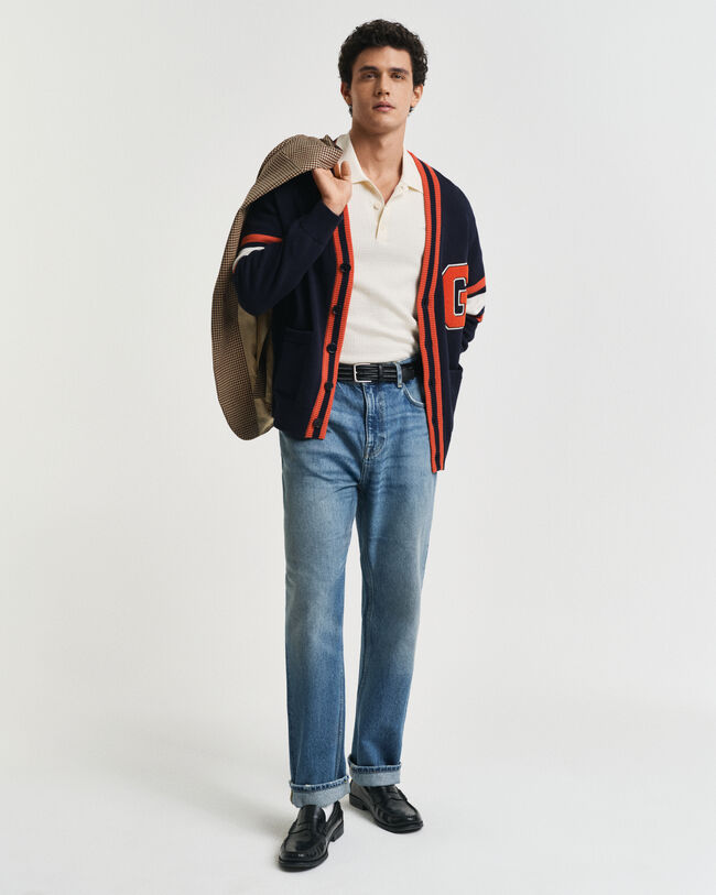 Poloshirt aus strukturierter Baumwolle