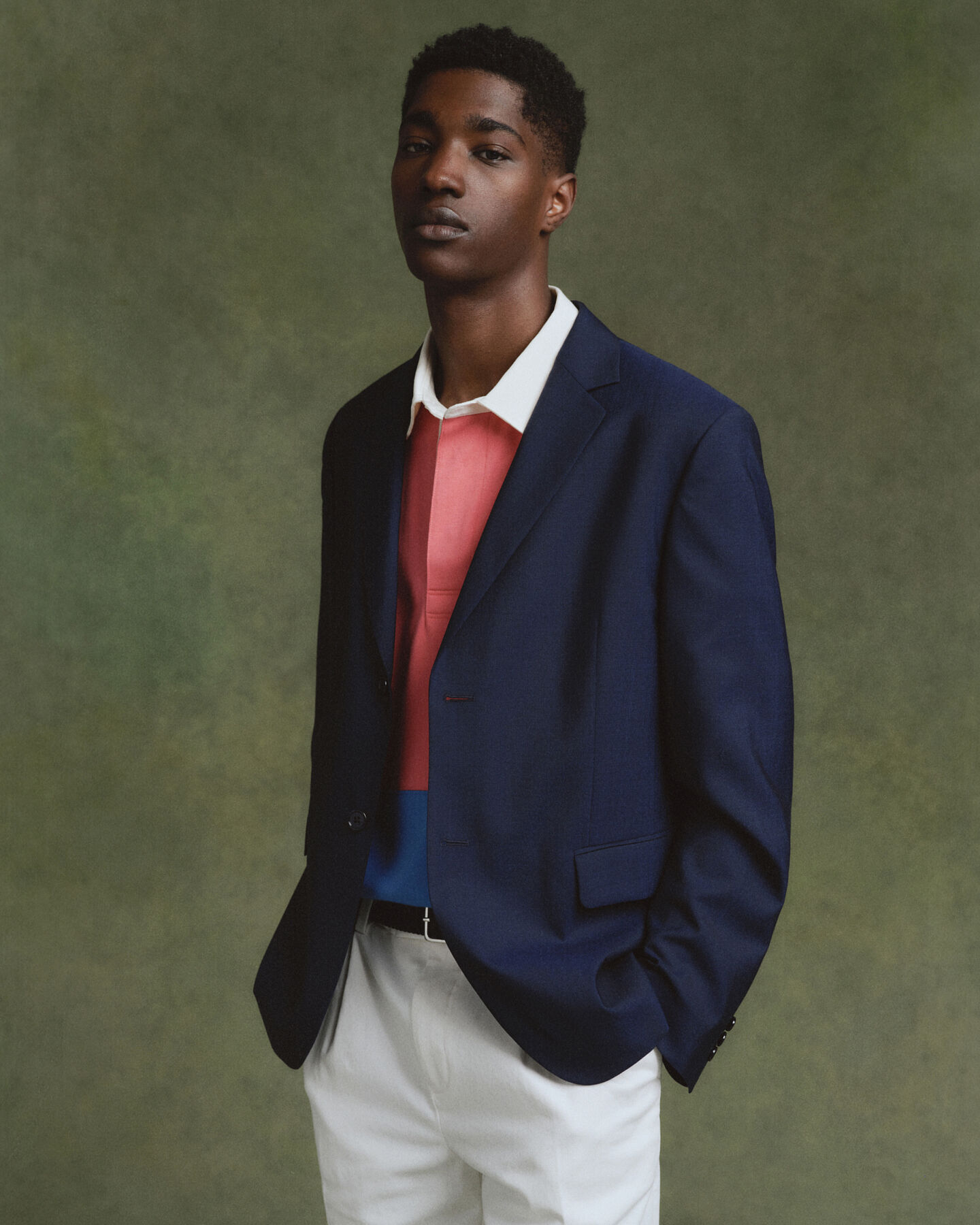 Hopsack Sakko aus Wolle