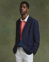 Hopsack Sakko aus Wolle