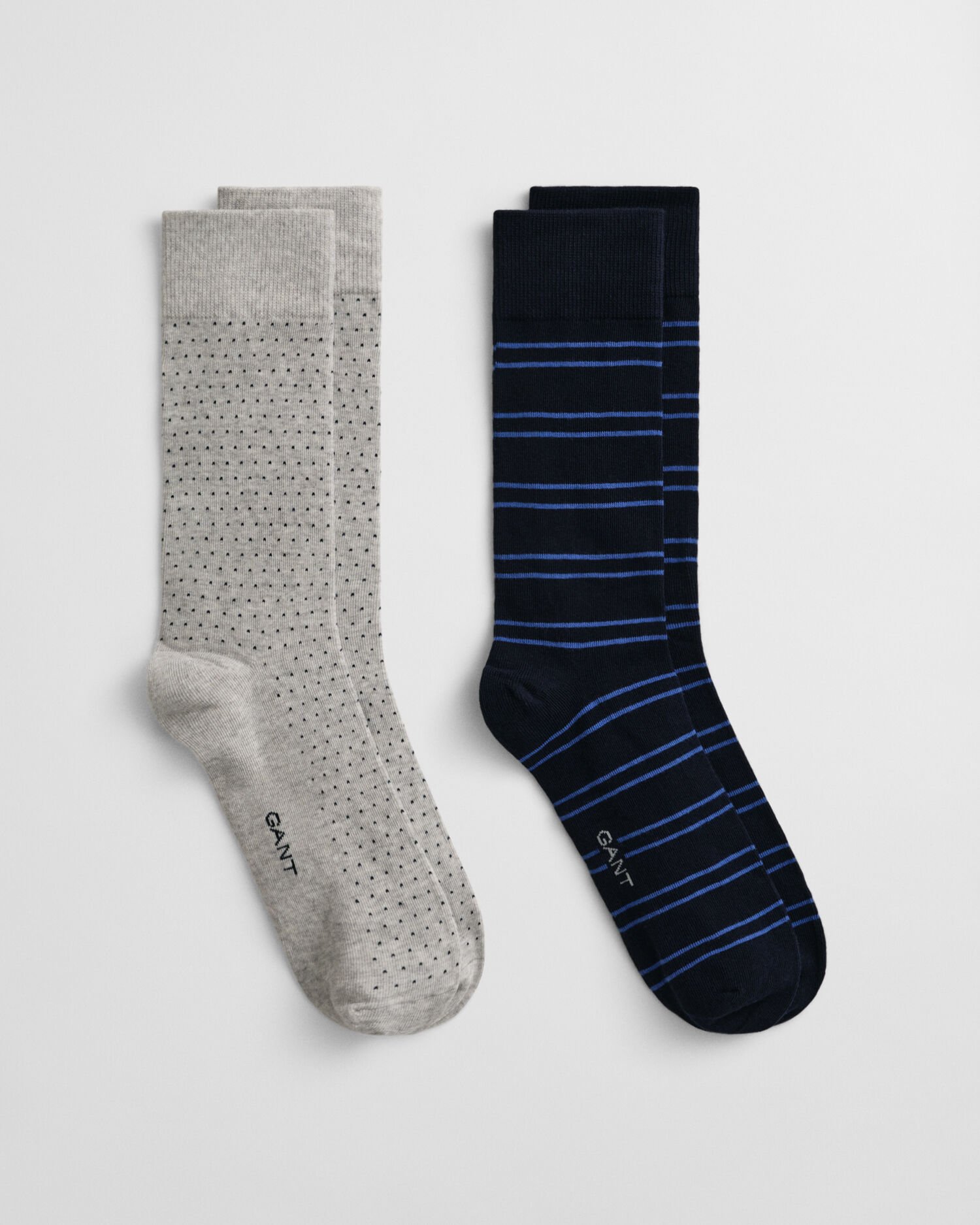2er-Pack Socken Streifen & Minipunkte in Geschenkbox