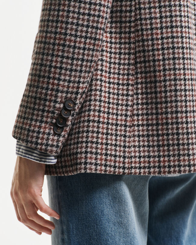 Regular Fit Houndstooth Blazer