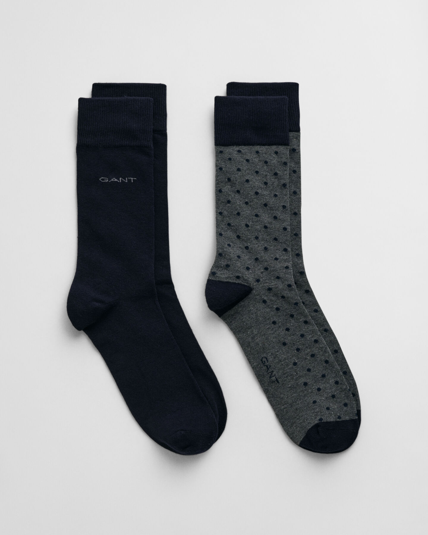 2er-Pack Socken Einfarbig & Getupft