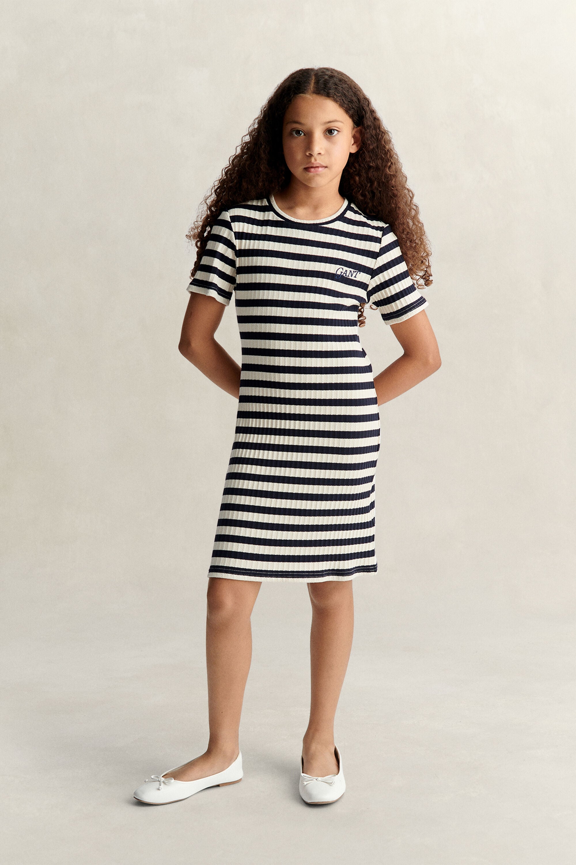 Teen Girls Striped Dress
