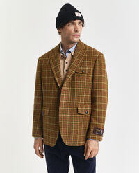 Relaxed Fit Tweed-Sakko mit Karomuster