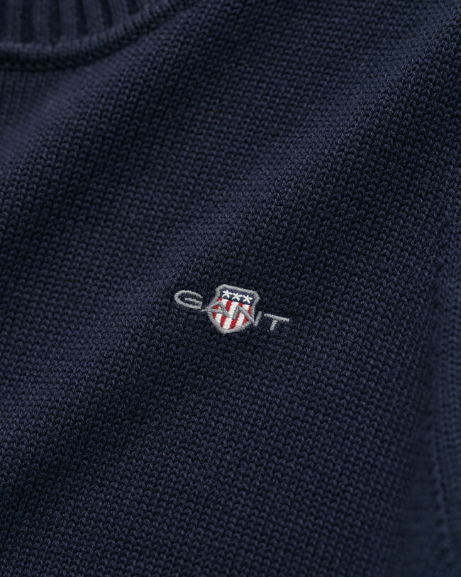 Klassischer Rundhalspullover aus Baumwolle