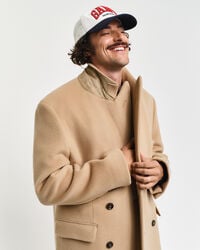 Zweireihiger Wollmantel