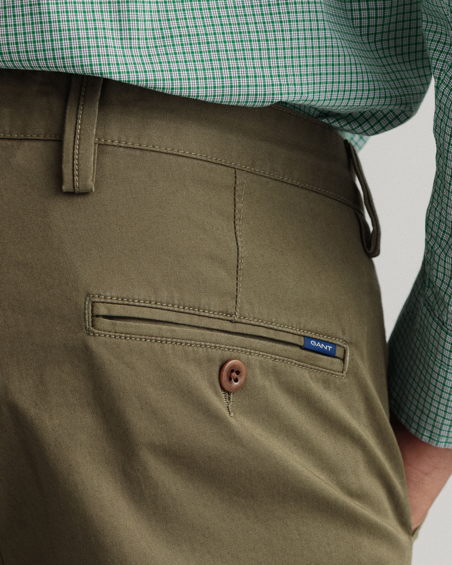 Hallden Slim Fit Twill Chinohose