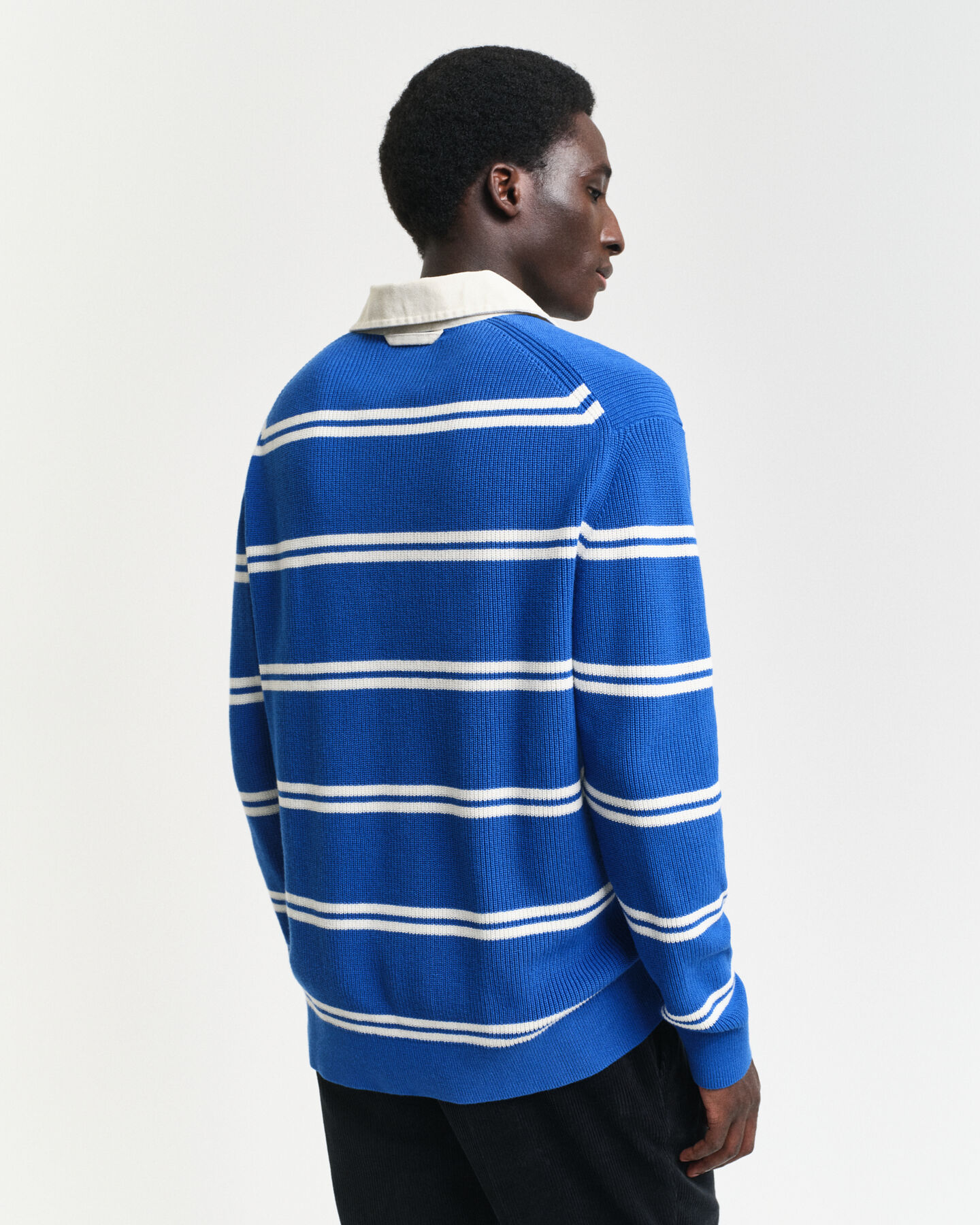 Gerippter Rugger aus Baumwolle