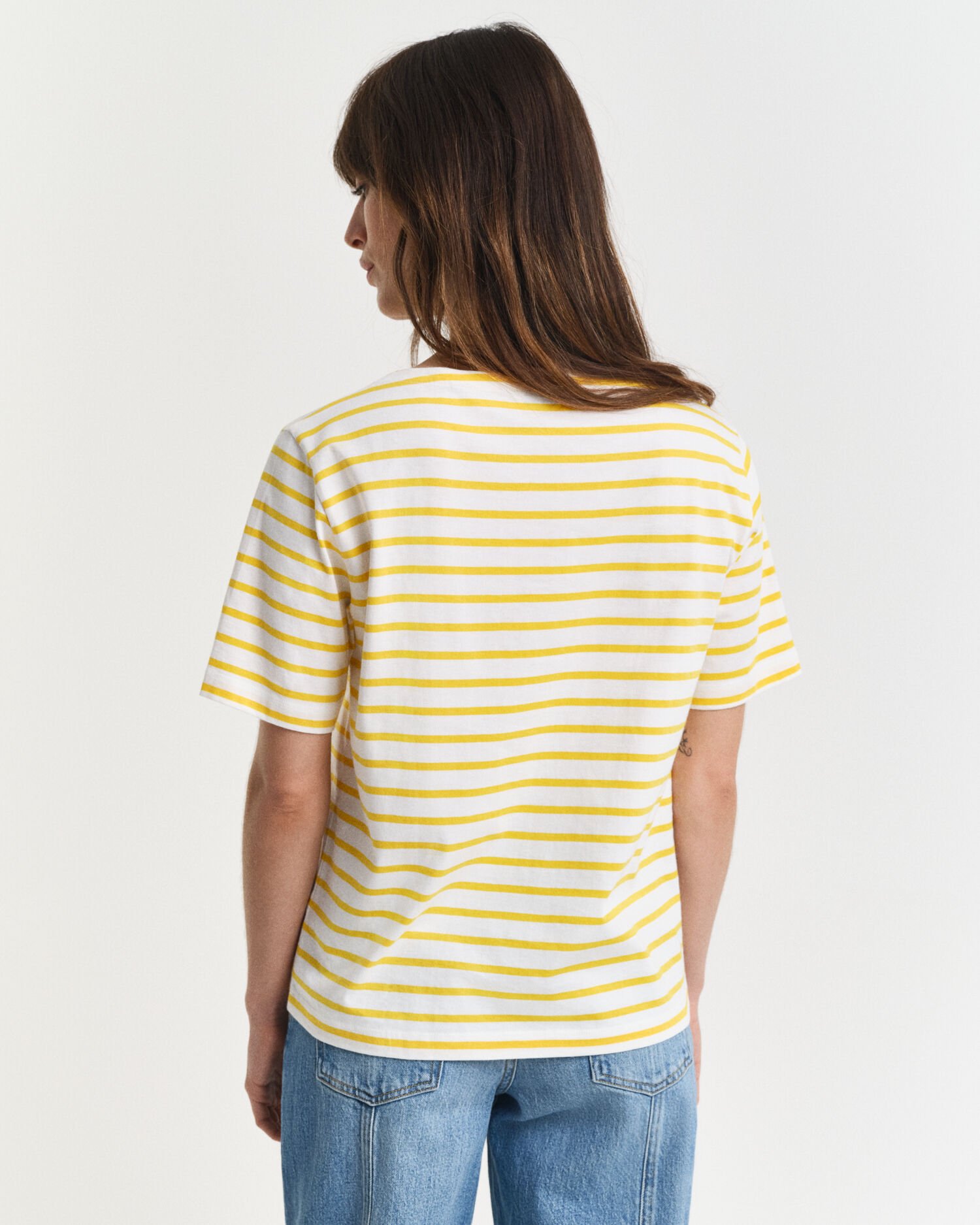 Striped Boat Neck T-Shirt