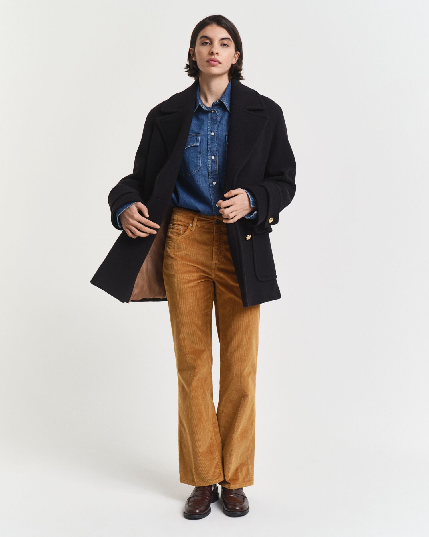 Jeans svasati in velluto a coste