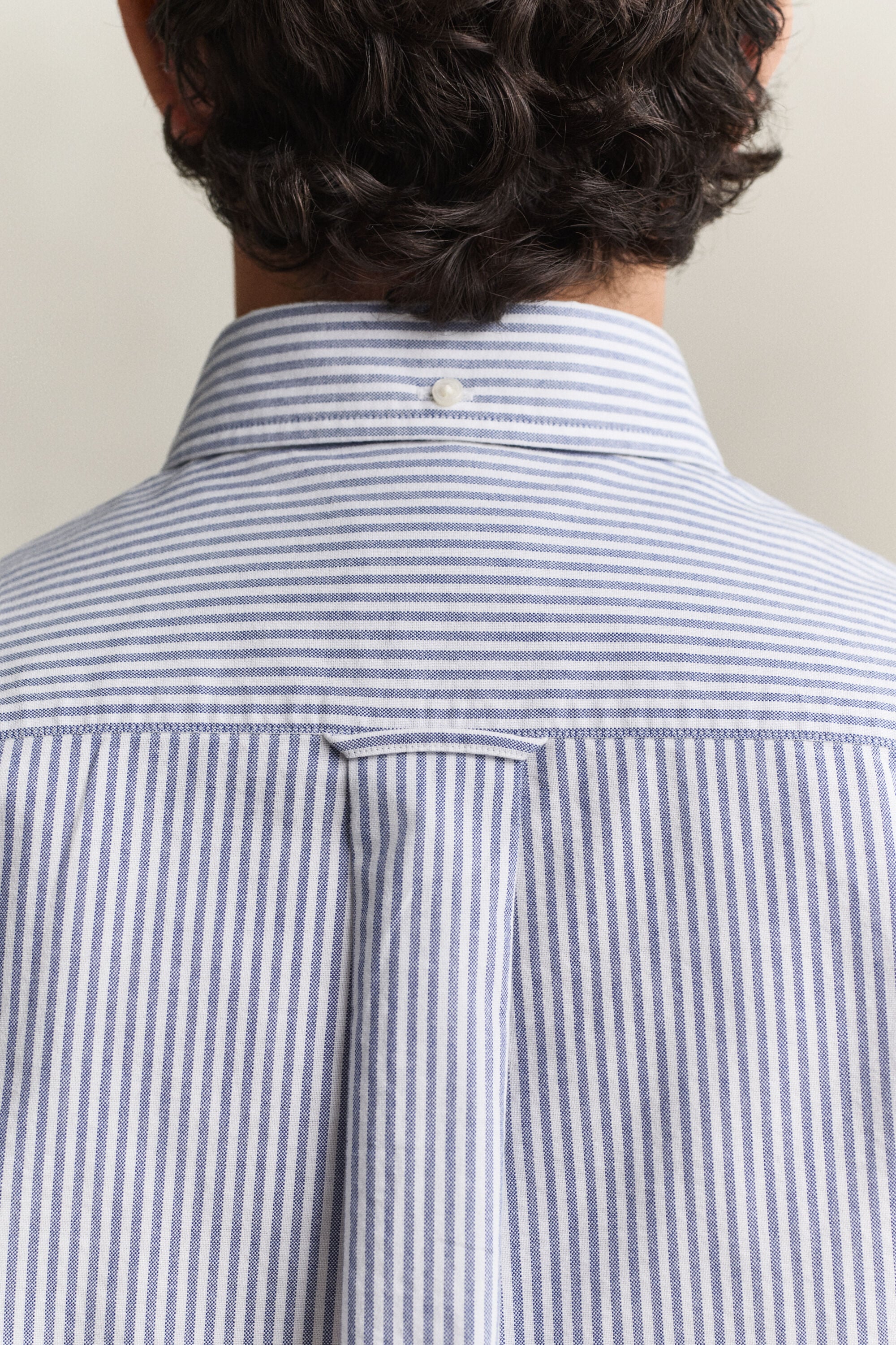 Chemise en coton Oxford classique à rayures Banker