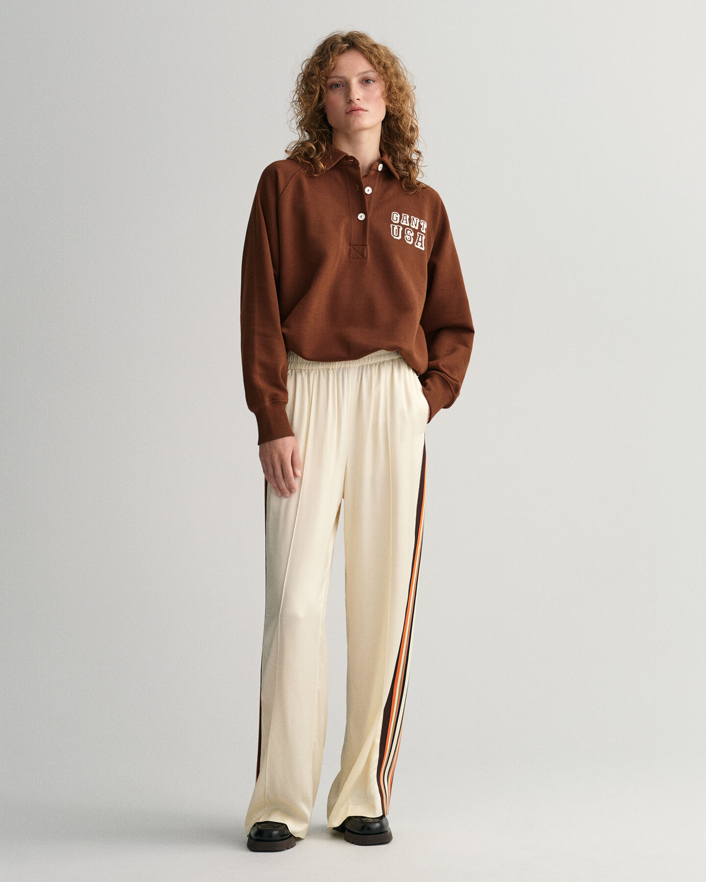 Relaxed Fit Pull-On Hose mit Streifen