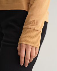 Detail Collar Piqu&eacute; Langarm-Poloshirt