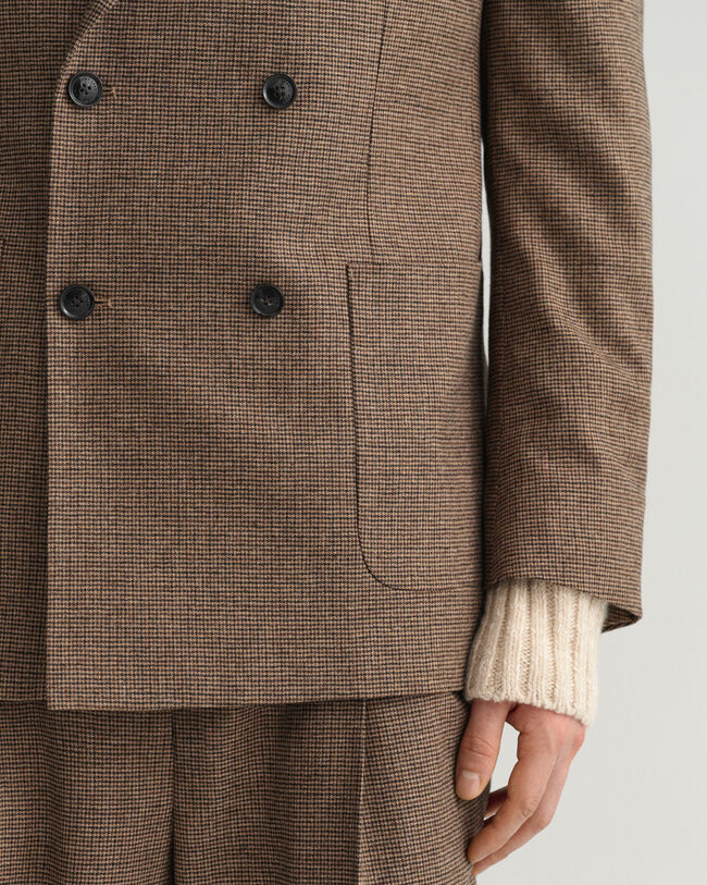 Anzugsakko mit Hahnentrittmuster