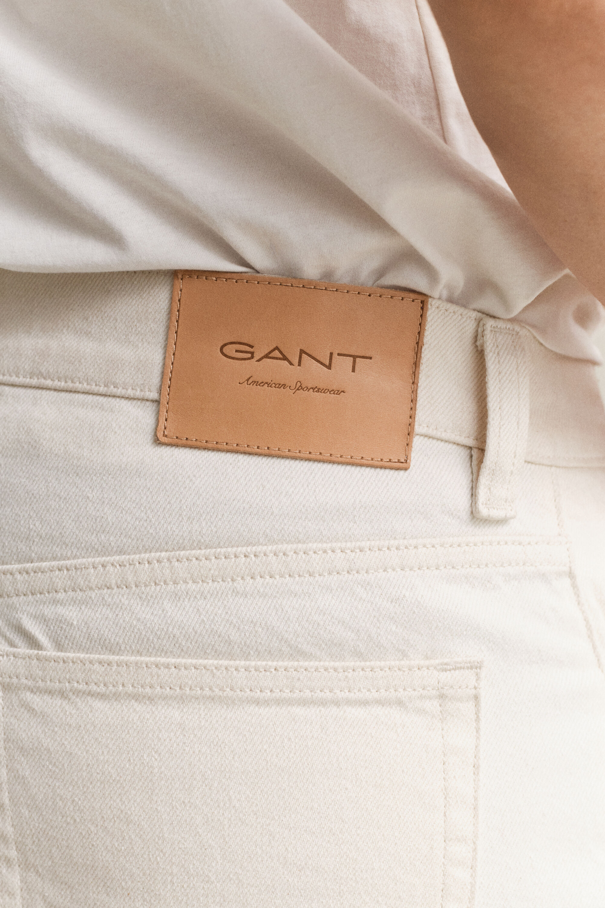 Jeans écru straight fit