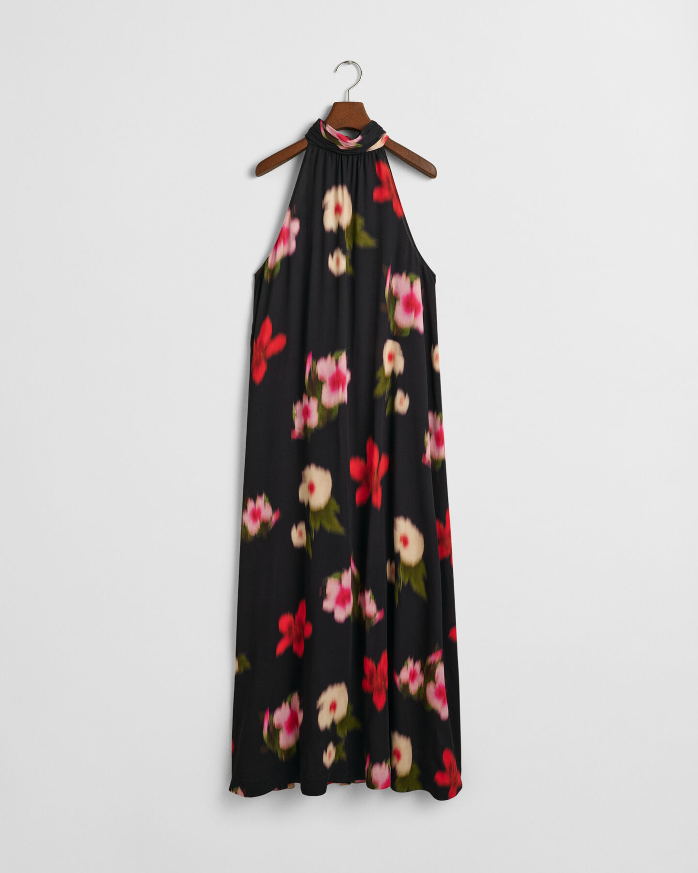Neckholder-Kleid mit Blumen-Print