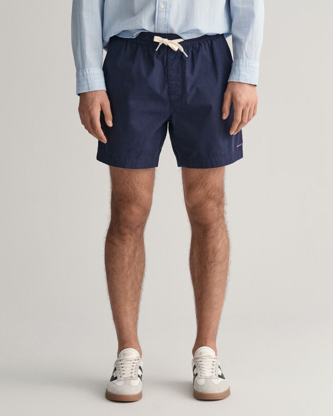 Baumwoll-Shorts mit Kordelzug