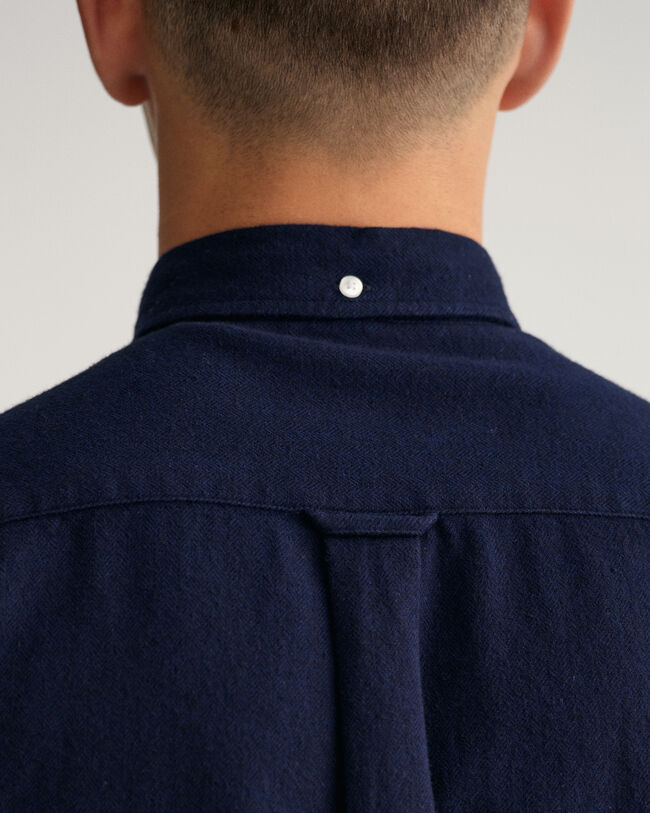 Regular Fit Hemd mit Fischgr&auml;tmuster