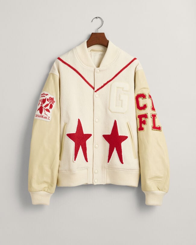 Blank Canvas Project x Kilo Kish Bouclé Varsity Jacket